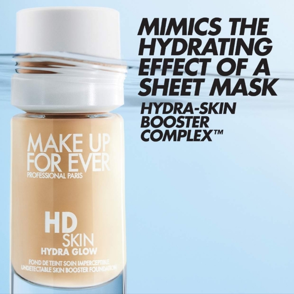 Makeup Forever HD Skin Hydra Glow Foundation: 1N14 (Beige), 30ml, NIB - Picture 3 of 8